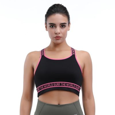 Sustentable sujetador deportivo de alto soporte para mujeres de color sólido tamaño regular