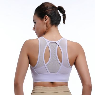 Mediano impacto Respirable Tops de mujeres Fitness Racerback para la comodidad