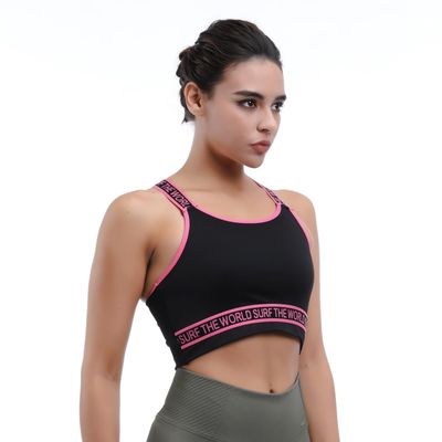 Sustentable sujetador deportivo de alto soporte para mujeres de color sólido tamaño regular