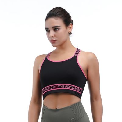 Sustentable sujetador deportivo de alto soporte para mujeres de color sólido tamaño regular
