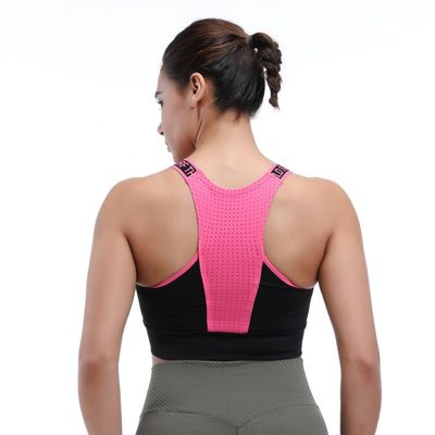Sustentable sujetador deportivo de alto soporte para mujeres de color sólido tamaño regular