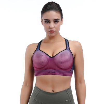 Sustante de yoga deportivo sin costura Racerback &amp; Cerradura en la parte posterior para el flujo de aire