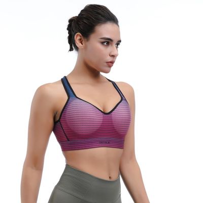 Sustante de yoga deportivo sin costura Racerback &amp; Cerradura en la parte posterior para el flujo de aire