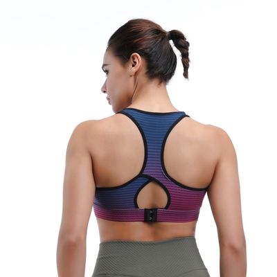 Sustante de yoga deportivo sin costura Racerback &amp; Cerradura en la parte posterior para el flujo de aire
