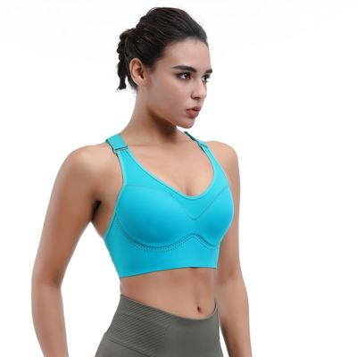Sustén deportivo de alto impacto para mujeres Top de entrenamiento de hidratación y transpirable