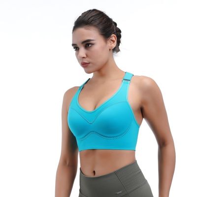 Sustén deportivo de alto impacto para mujeres Top de entrenamiento de hidratación y transpirable