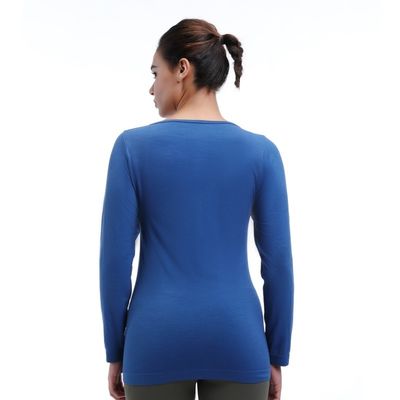 Camisa de entrenamiento de mujeres de manga larga de ajuste suelto Revestimiento de lana a prueba de viento para actividades al aire libre
